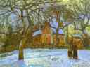 Camille Pissarro. Chestnut Trees at Louveciennes.
