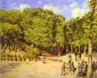 Camille Pissarro. Town Garden in Pontoise (Le jardin de la ville à Pontoise).