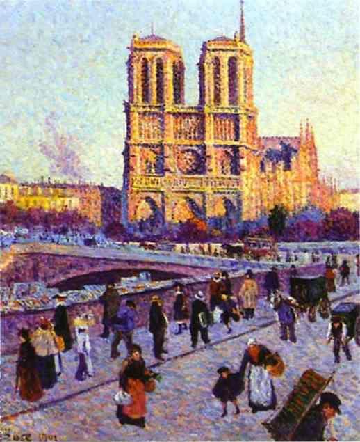 Maximilien Luce. The Quai Saint-Michel and Notre-Dame.