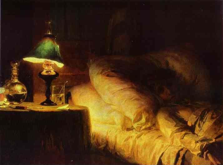 Vasiliy Polenov. Sick Girl. Detail.