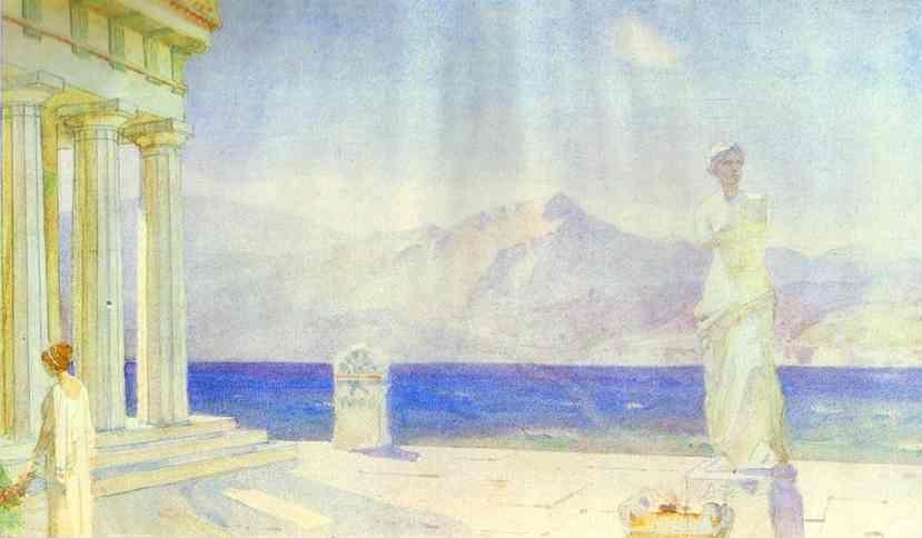 Vasiliy Polenov. Landscape. Study.