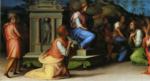 Pontormo. Joseph Revealing Himself to His Brothers. Detail.
