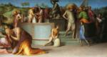 Pontormo. Joseph Revealing Himself to His Brothers. Detail.