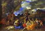 Nicolas Poussin. Andrians or The Great Bacchanal with Woman Playing a Lute.