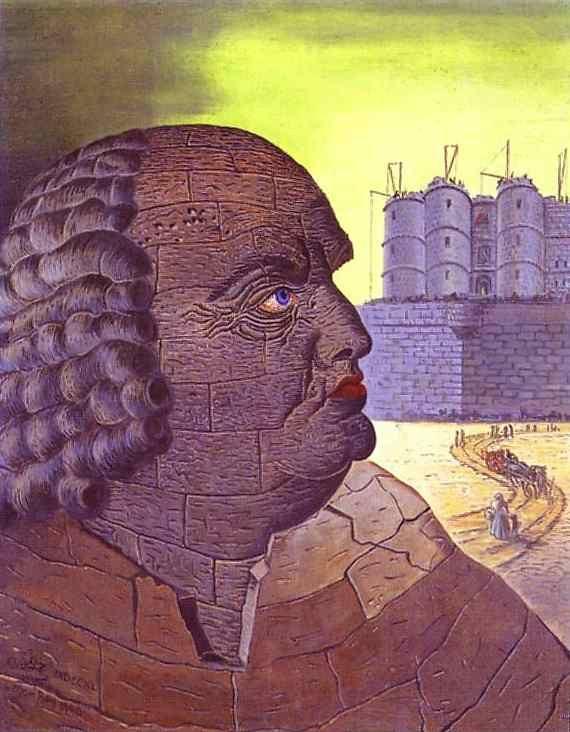 Man Ray. Imaginary Portrait of the Marquis
 de Sade.
