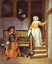Nicolaes Maes. The Listening Housewife.