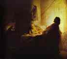 Rembrandt. Pilgrims at Emmaus.