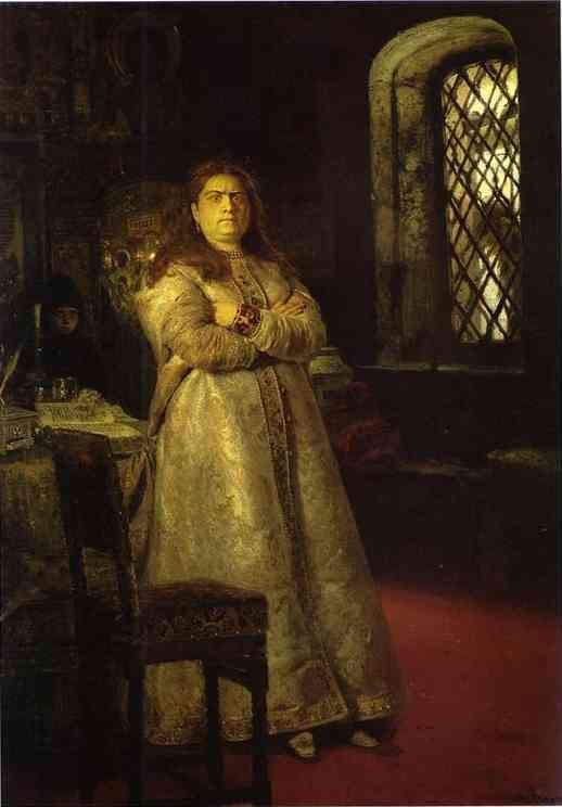 Ilya Repin. Tsarevna Sophia Alexeevna  in the Novodevitchy Convent.