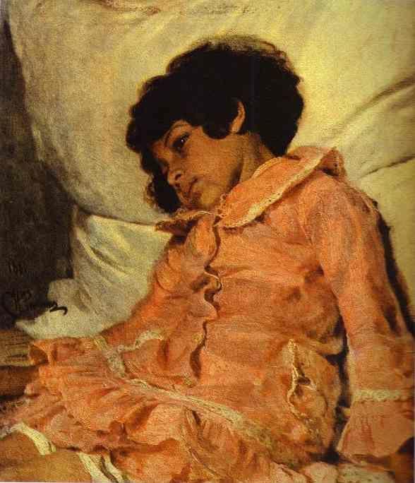 Ilya Repin. Portrait of Nadya Repina,
the Artist's Daughter.
