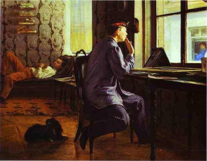Ilya Repin. Preparation for the Examination.