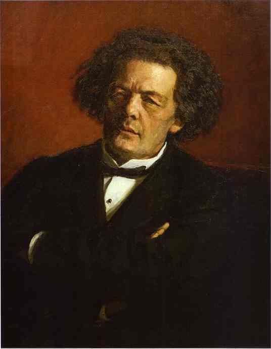 Ilya Repin. Portrait of the Composer  Anton Rubinstein.