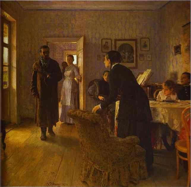 Ilya Repin. Unexpected Return.