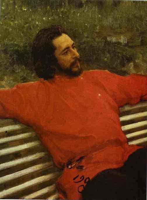 Ilya Repin. Portrait of the Author  Leonid Andreev.