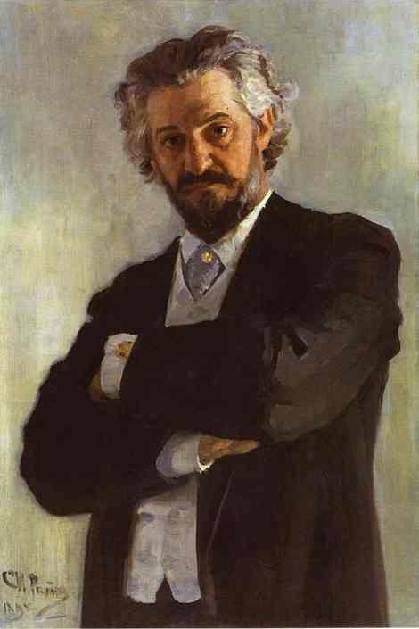 Ilya Repin. Portrait of the Chello-Player  Alexander Verzhbilovich.