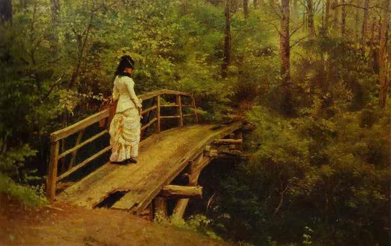 Ilya Repin. On a Bridge in Abramtsevo.