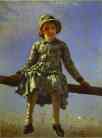 Dragon-Fly. Portrait of
 Vera Repina, the Artist's Daughter.