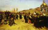 Krestny Khod (Religious
 Procession) in Kursk Gubernia.