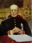 Portrait of K. Pobedonostsev. Study.