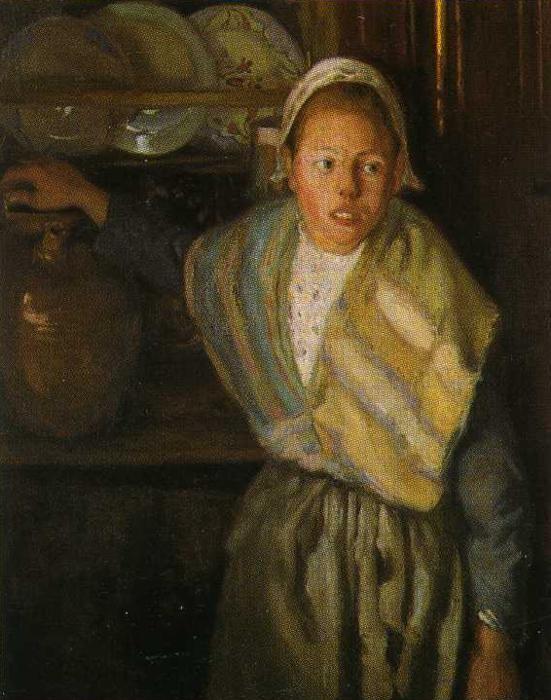 Diego Rivera. Breton Girl. / Muchacha bretona.