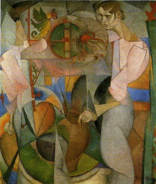 Diego Rivera. Woman at a Well (reverse of Zapatista Landscape). / La mujer del pozo.
