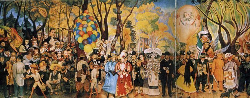 Diego Rivera. Dream of a Sunday Afternoon
 in Alameda Park.