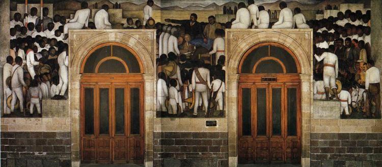 Diego Rivera. The Festival of the Distribution
 of the Land.