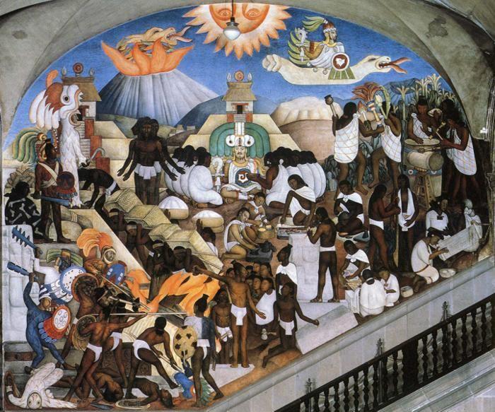 Diego Rivera. The History of Mexico - The
Ancient Indian World.