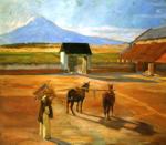 Diego Rivera. The Threshing Floor. La era.