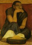 The Pinole Seller./ Vendedora
 de pinole.