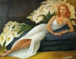 Portrait of Natasha Zakolkowa  Gelman. / Retrato de Natasha Zakalkova Gelman.
