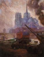 Diego Rivera. Notre Dame de Paris in the
 Rain.