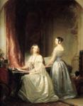 Christina Robertson. Portrait of Grand Duchesses  Olga Nikolaevna and Alexandra Nikolaevna.