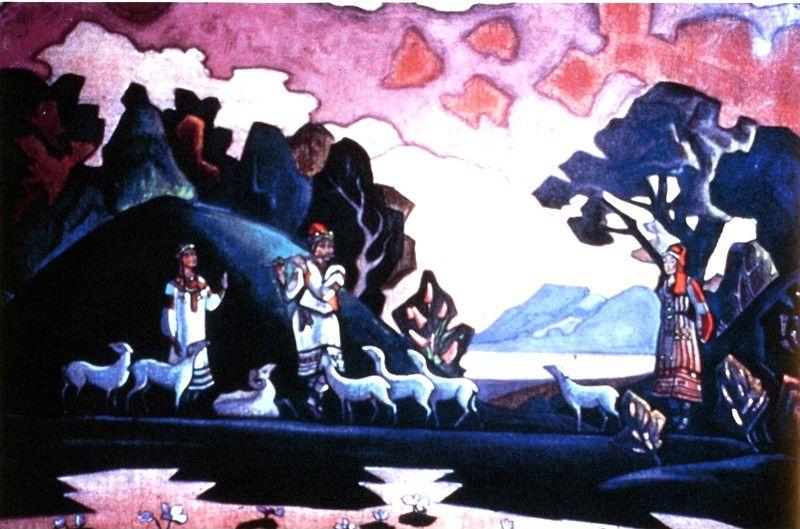 Nicholas Roerich. The Holy Shepherd (Krishna-Lel).