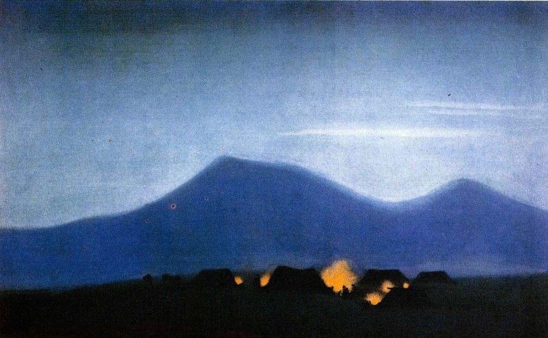 Nicholas Roerich. Tibetian Camp.