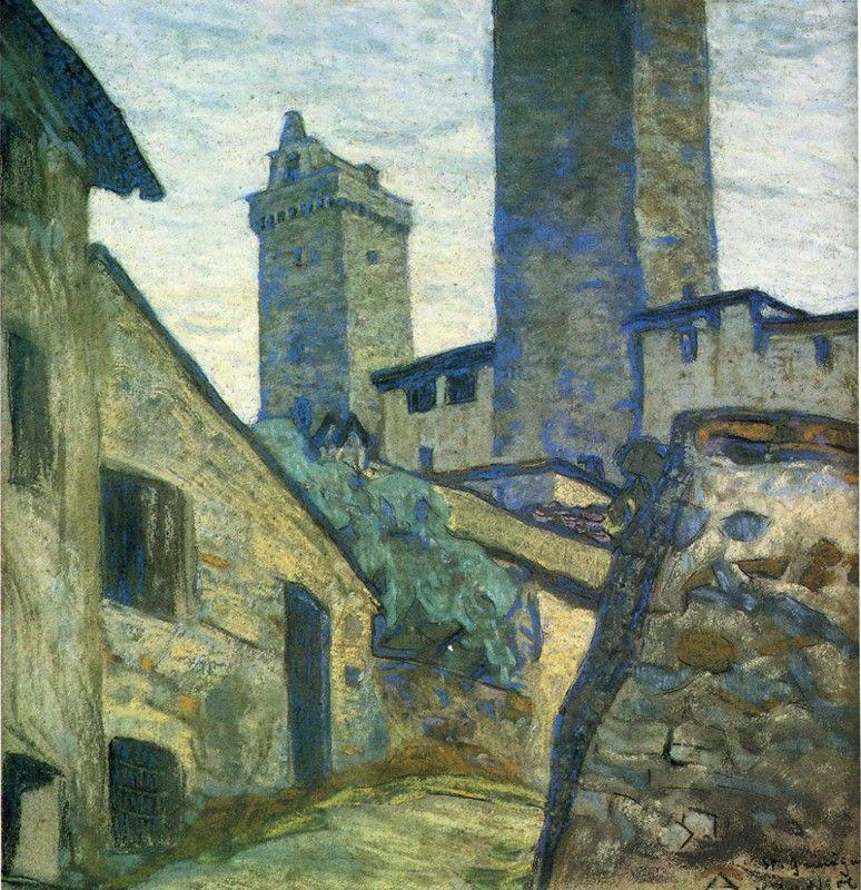 Nicholas Roerich. St.Gimigniano. Study.