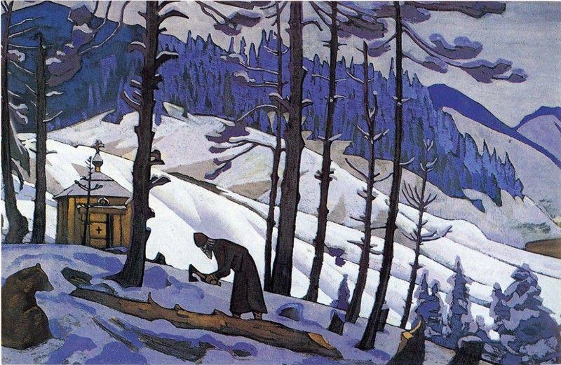 Nicholas Roerich. Sergius the Builder.