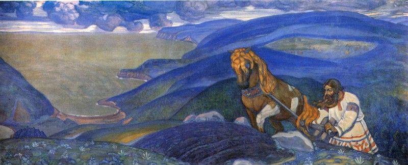 Nicholas Roerich. Mikula Selyaninovich. Bogatyrsky Frieze Suite.