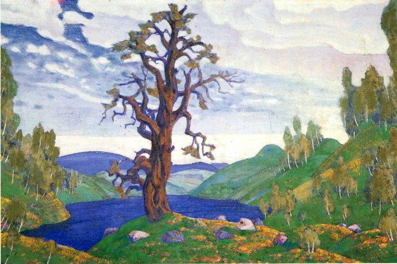 Nicholas Roerich. Kiss to the Earth. Set Design for Igor Stravinsky's Ballet Le Sacre du printemps.