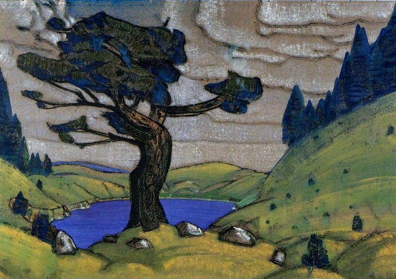Nicholas Roerich. Kiss to the Earth. Set Design for Igor Stravinsky's Ballet Le Sacre du printemps.
