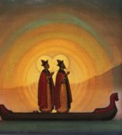 Nicholas Roerich. St Boris and St Gleb. Detail.