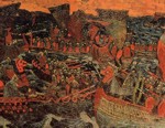 Nicholas Roerich. Battle. Detail.