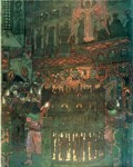Nicholas Roerich. Set Design for N.Yevreinov's Mysteria 'Three Magi' for St. Peterburg Old Theater.