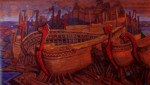 Nicholas Roerich. Boats.