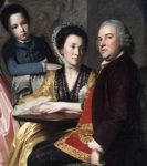 George Romney. The Leigh Family. Detail.