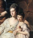 George Romney. The Warren Family. Detail.