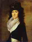 Jean-Louis Voille. Portrait of Princess Anna  P. Gagarina, nèe Lopukhina.