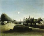 Henri Rousseau. View of the Ile Saint-Louis
 seen from the Port Saint-Nicolas. / Vue de l'Ile Saint-Louis prise du port
 Saint Nicolas.