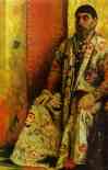 Andrey Ryabushkin. Tzar Mikhail Fedorovich  Holding Council with the Boyars in His Royal Chamber. Detail.
