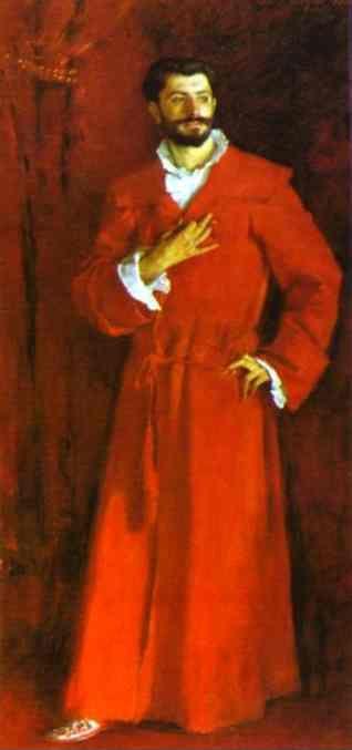 John Singer Sargent. Dr. Pozzi at Home.