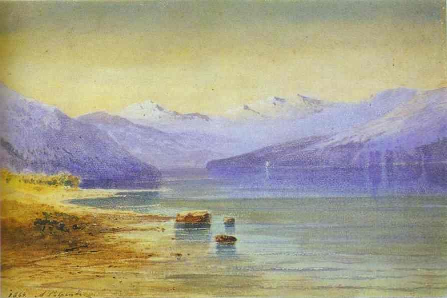 Alexey Savrasov. Mountain Lake, Switzerland.